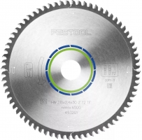 Пильный диск Festool ALUMINIUM/PLASTICS HW 210x2,4x30 TF72